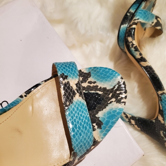 Calvin Klein  Vivian Python Embossed sandal - Picture 3 of 13